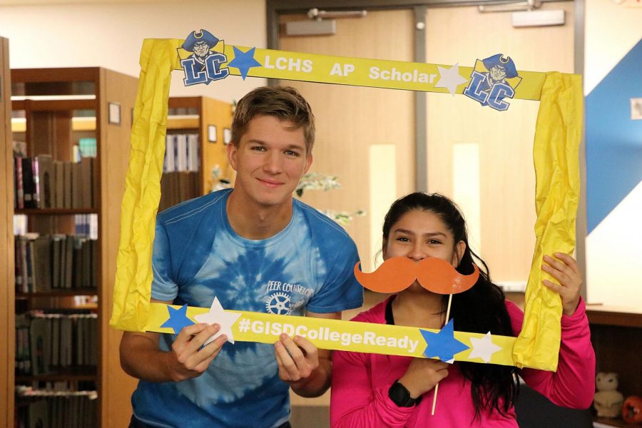 Seniors James Carroll-Linden and Melissa Perez, AP Scholars Breakfast.