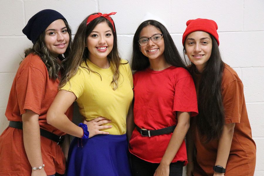 Students dress up during homecoming week for Character Day.